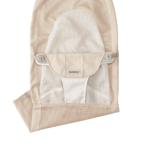 Pearly Pink/White Mesh Bouncer Seat Cover for Extra Fabric Support