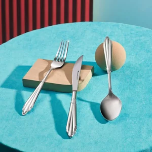 Karaca Mantilla 84-Piece 316 Stainless Steel Cutlery Set for 12 People