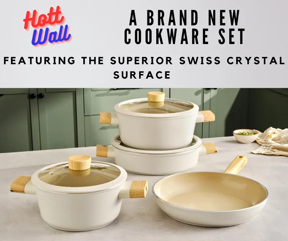 Revolutionary Swiss Crystal Surface with Ceramic Non-Stick Coating