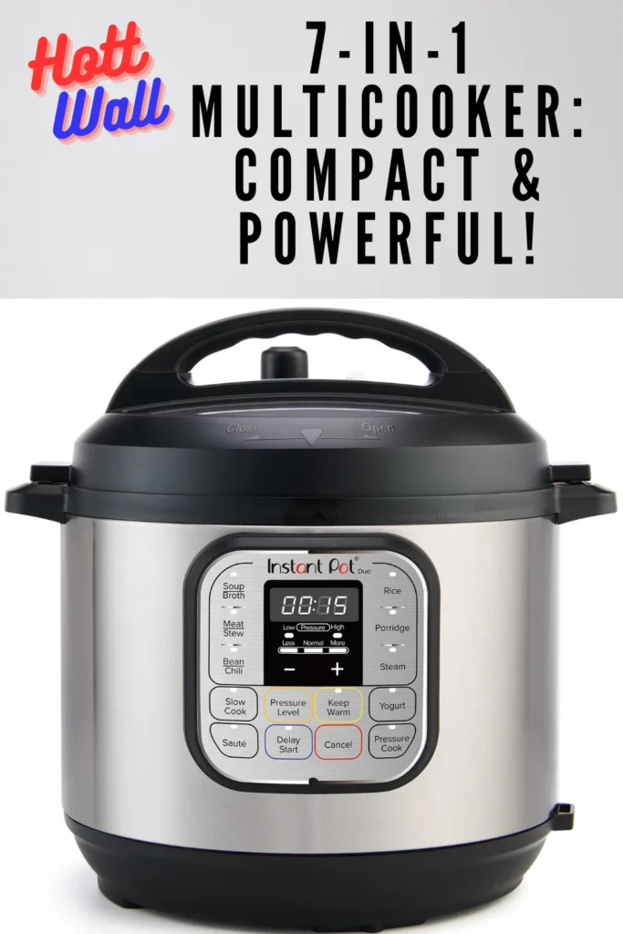 7-in-1 multicooker, Instant Pot Duo, compact multicooker,