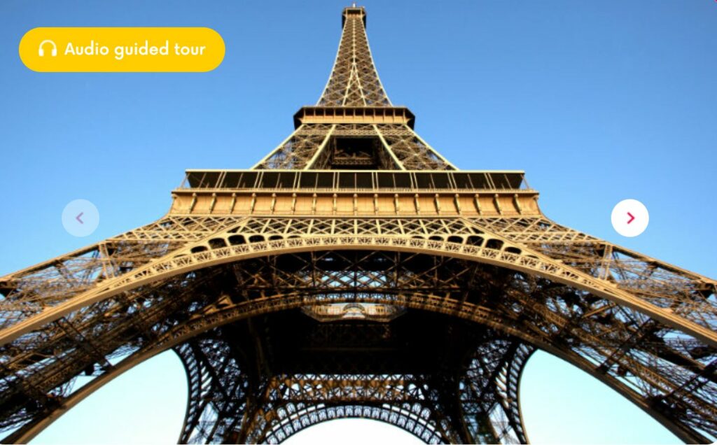 Unforgettable Tours in Paris Summit Eiffel Tower Ticket with reserved access and Audio Guide