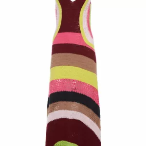 Ocon Crochet Dress in Multi Wool Cashmere