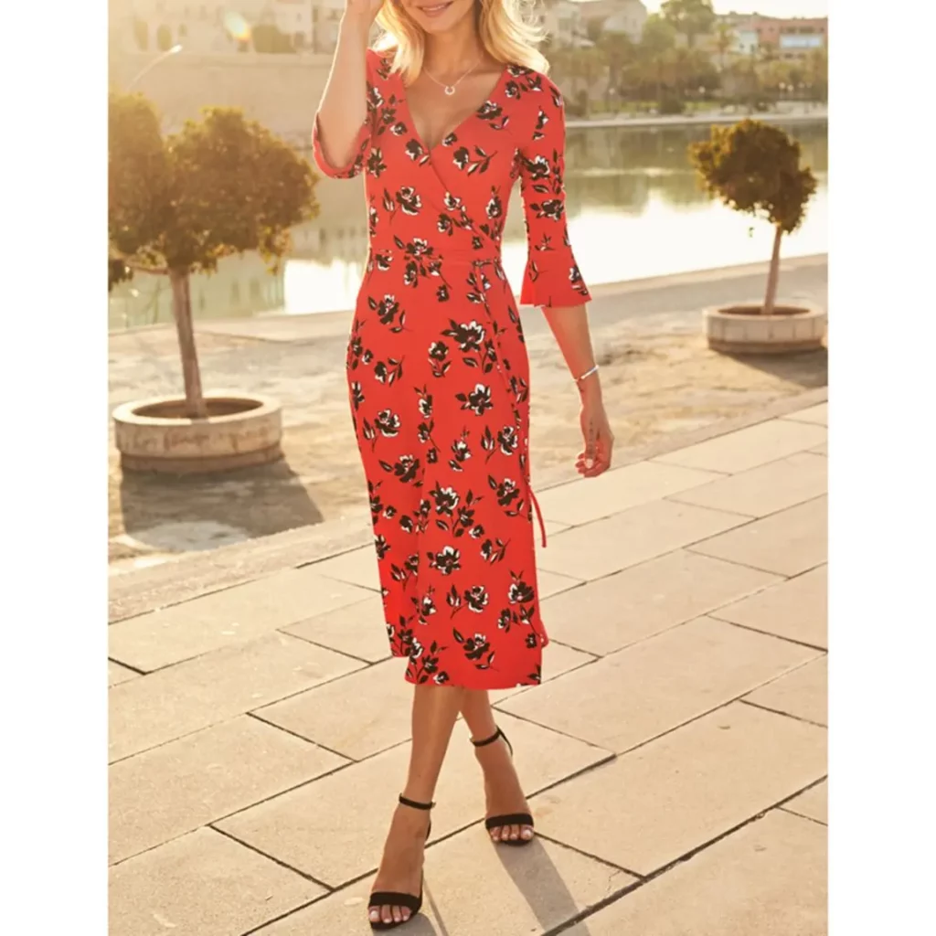 The Floral Wrap Dress