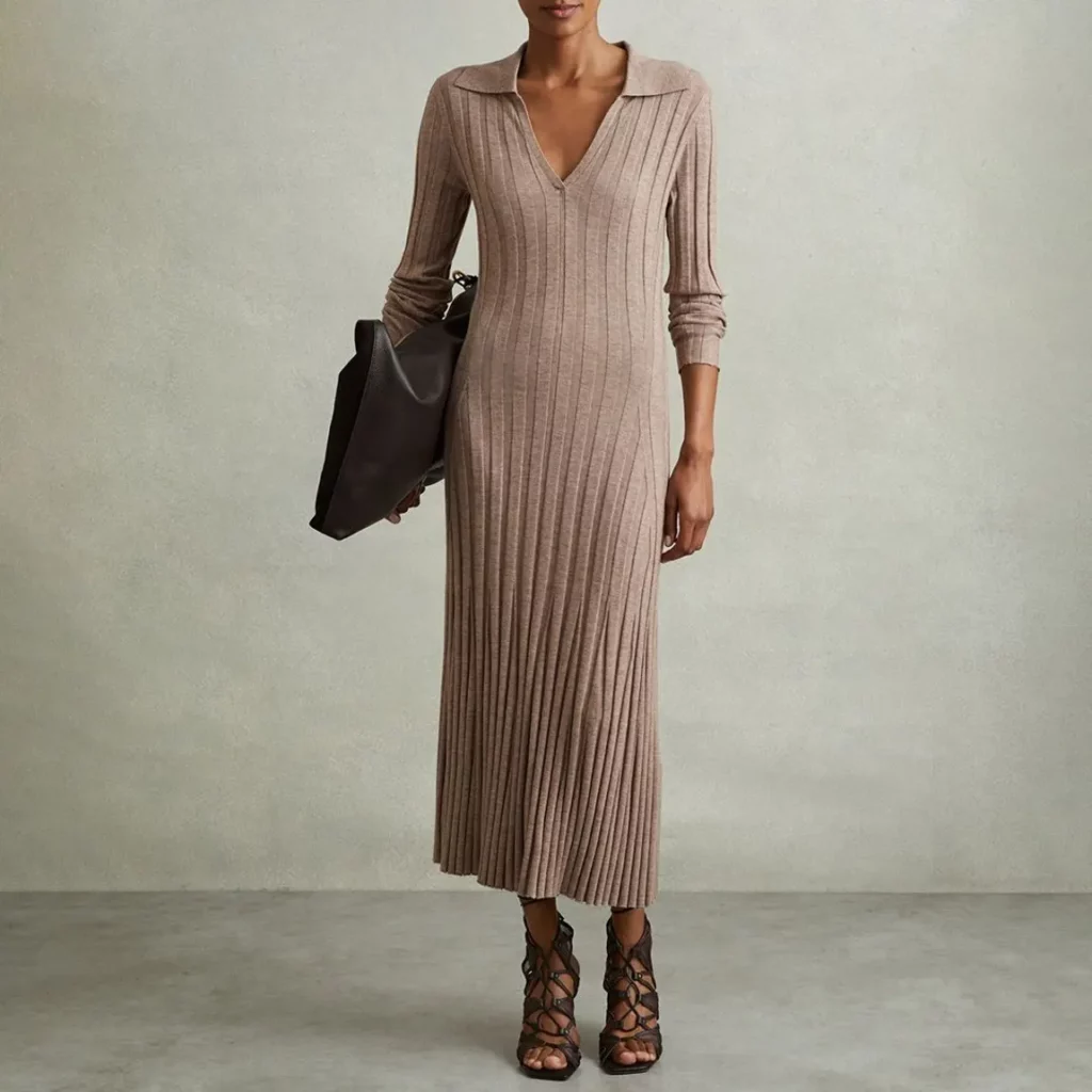 The Pleated Maxi Dress
