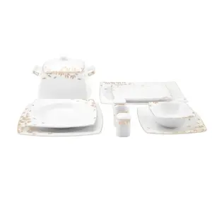 60-Piece Porcelain Dinner Set for 12