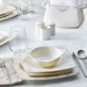 60-Piece Porcelain Dinner Set for 12