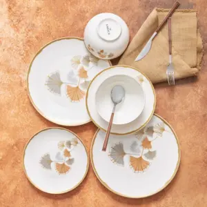 Karaca Gingko 18-Piece Dinner Set for 6