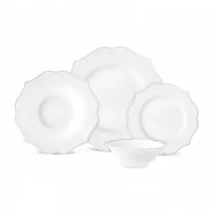 Karaca Melinda 24-Piece White Dinner Set