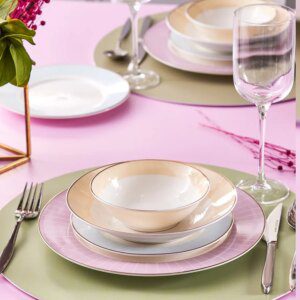 Karaca Soft 24-Piece Porcelain Dinner Set
