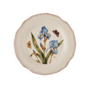 Karaca Tiffany Iris Porcelain Dinner Plate