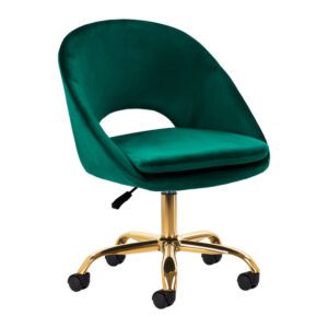 Stylish Green Swivel Chair by 4Rico