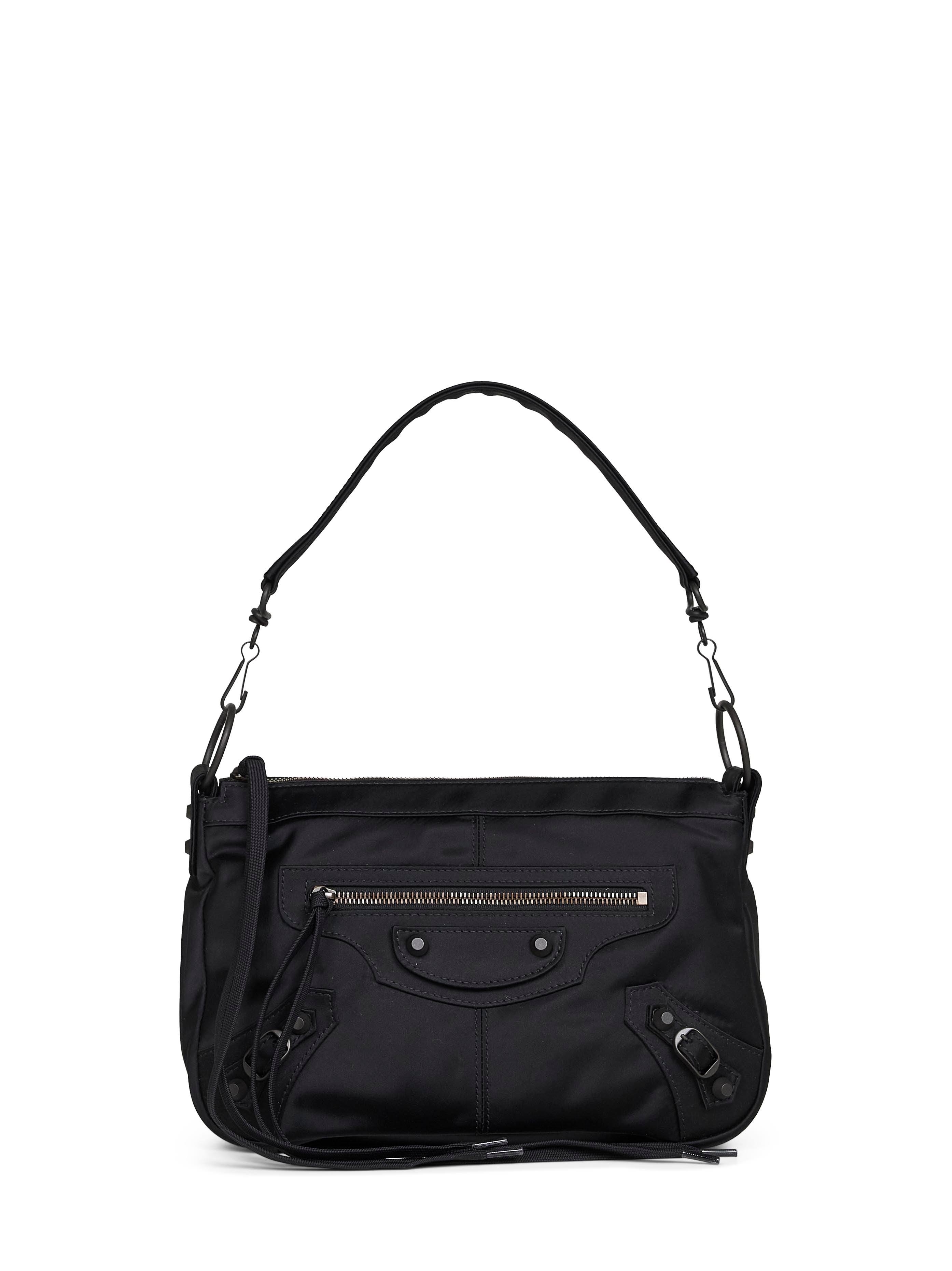 Balenciaga Le City Black Moto Crossbody Bag