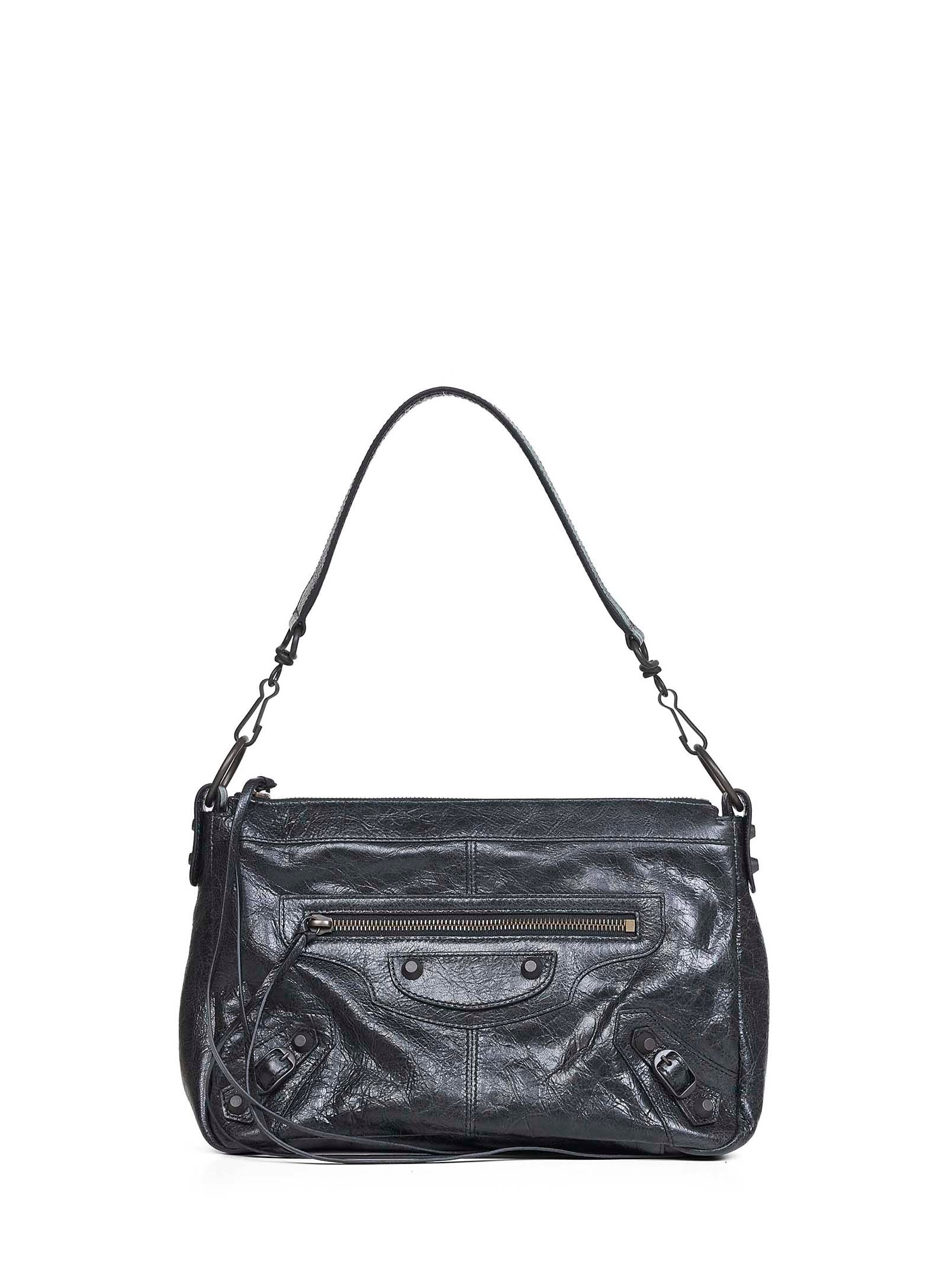 Balenciaga Le City Moto Black Crossbody Bag