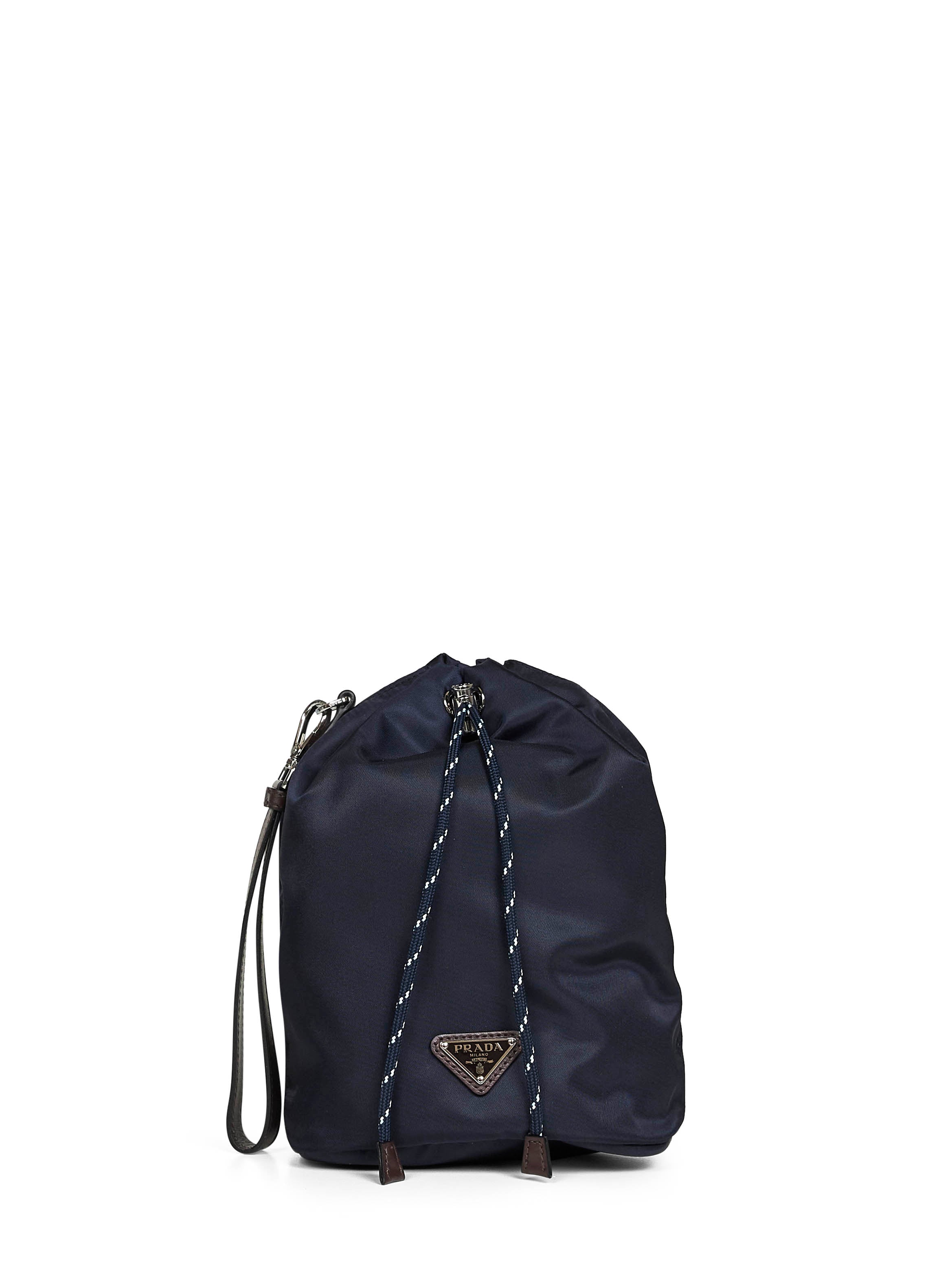 Blue Prada Speedrock Pouch Bag for Men
