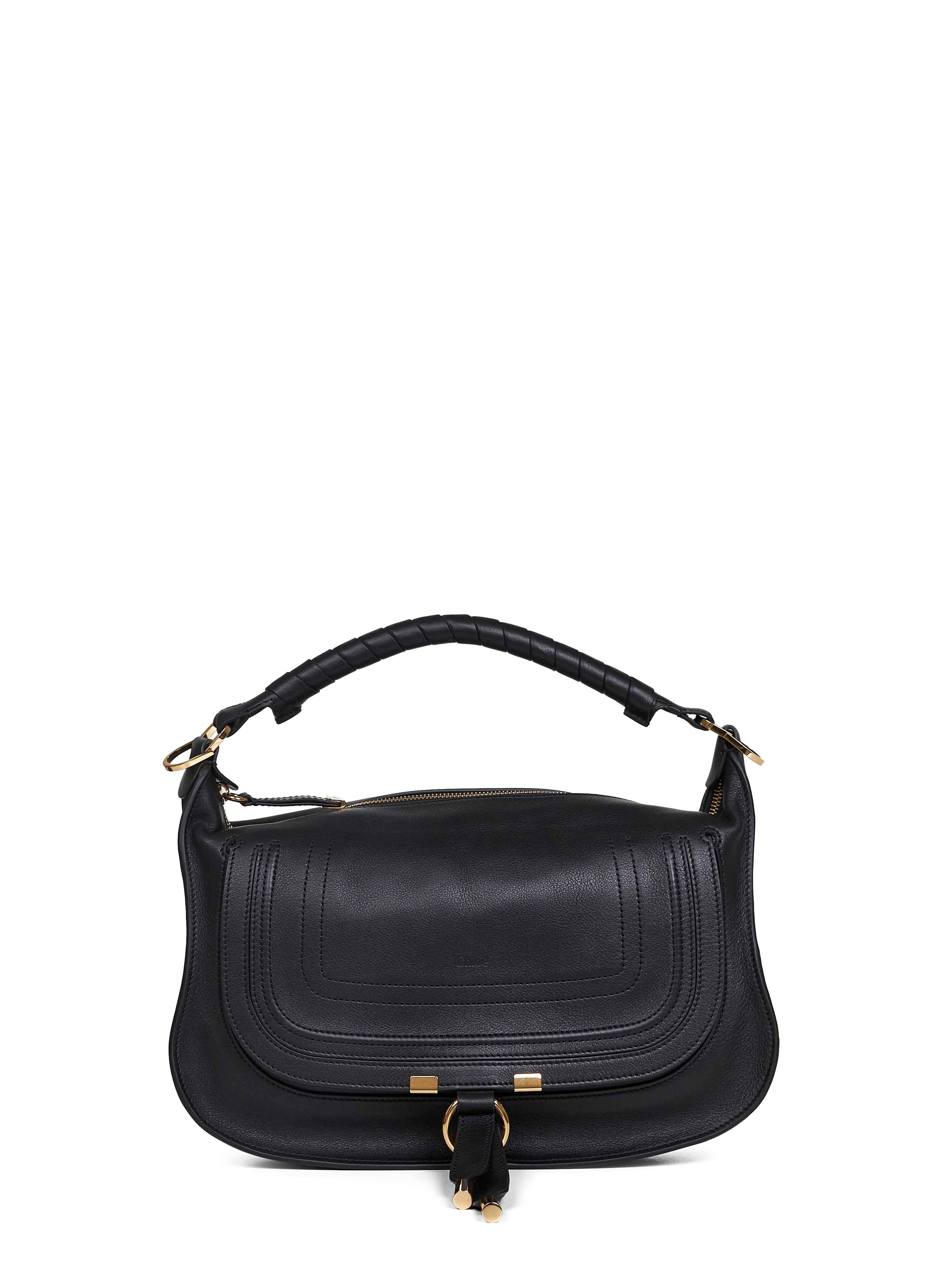 Chloé Marcie Small Black Shoulder Bag
