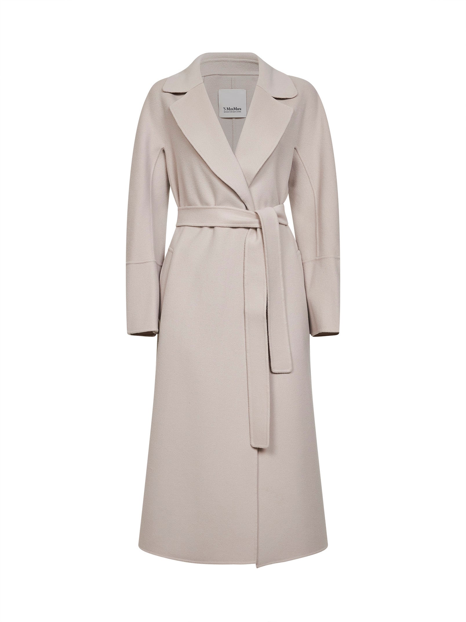 MAX MARA S Sand SMMELISA Long Wrap Coat Review: Elegant Style for Women Size 36