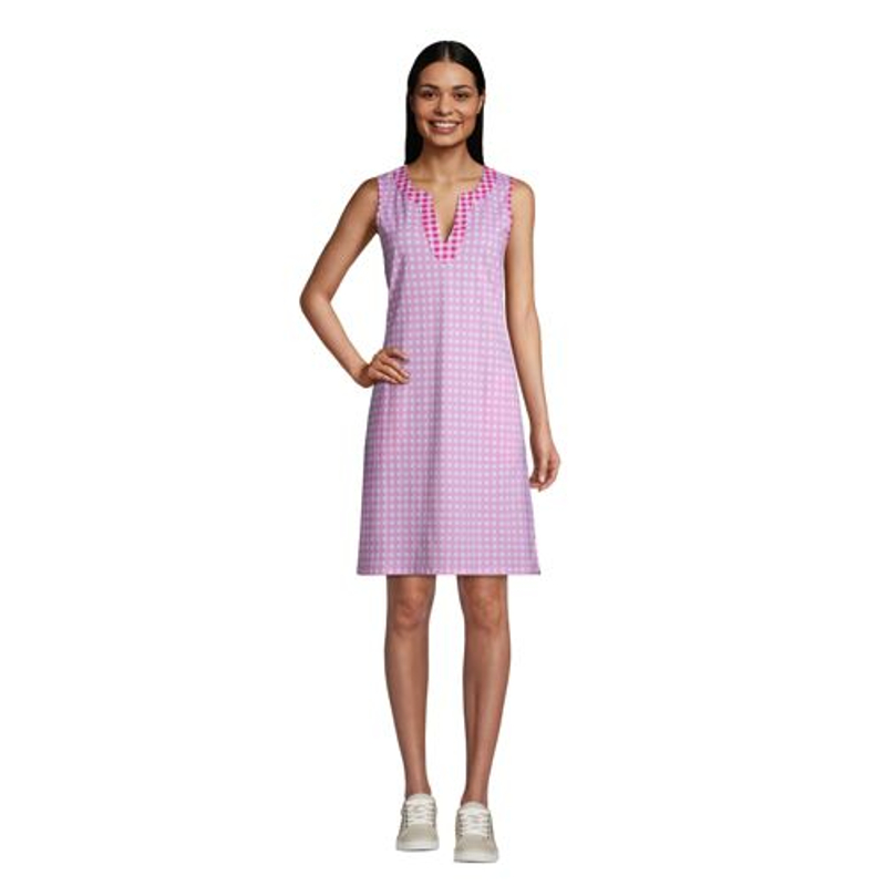 Draper James Sleeveless Cotton Beach Cover-Up Review: Stylish Pink Essential for Women Size 8