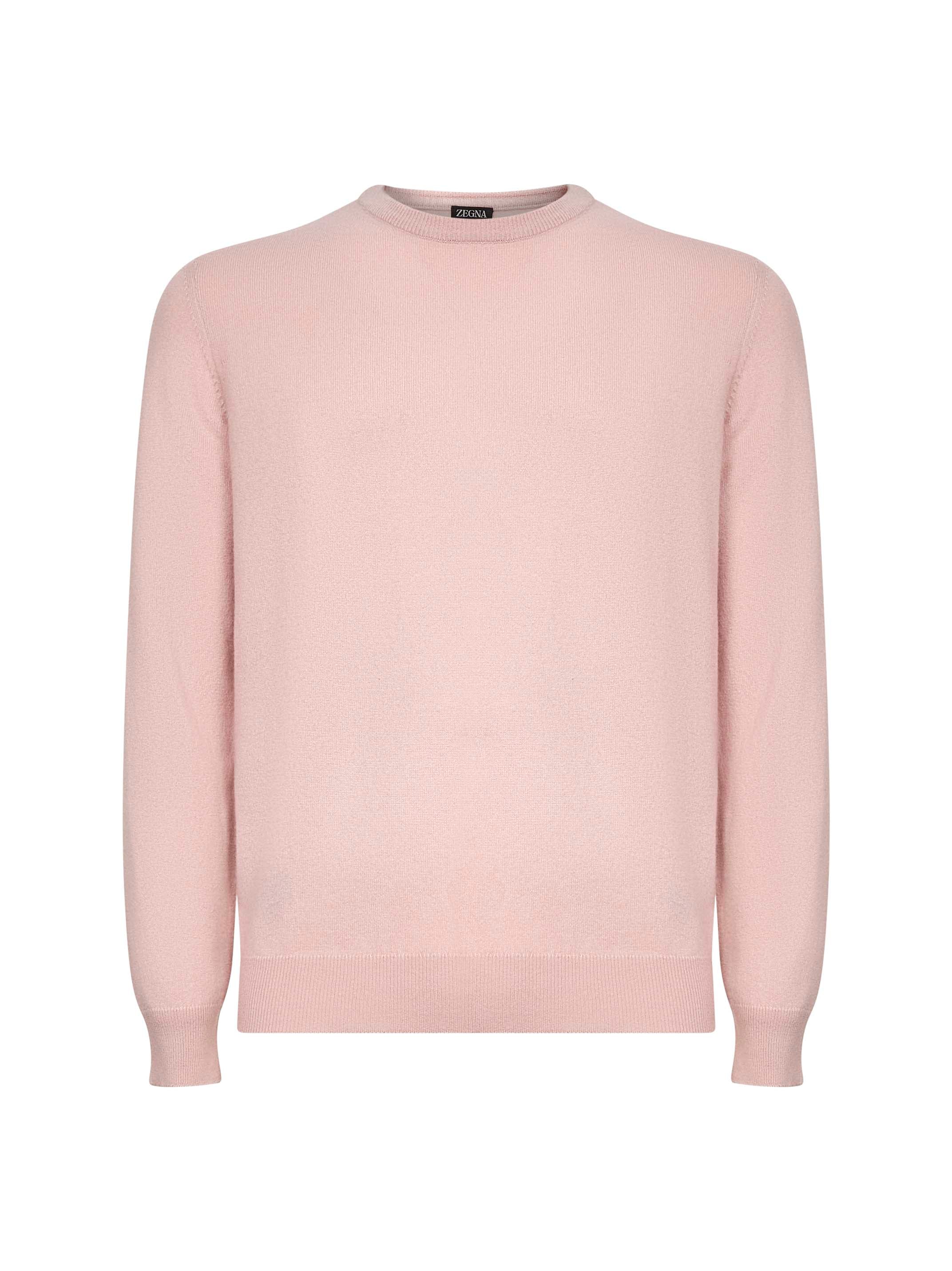 ZEGNA | Pink Oasi Cashmere crewneck sweater | Man | 50