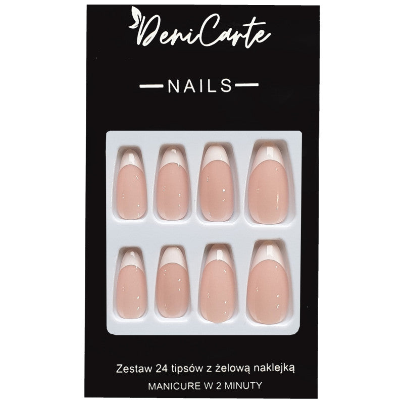 Deni Carte Tipsy French – Classic French style false nails