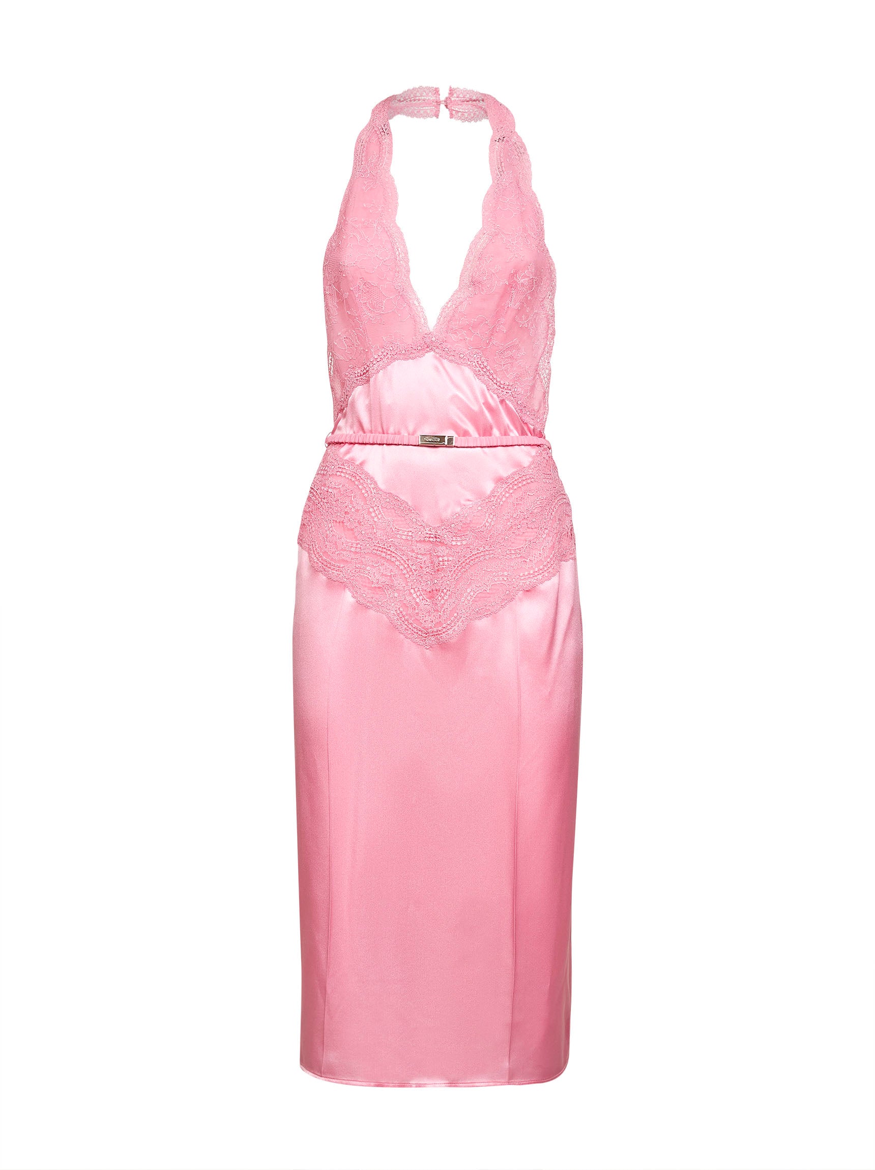GUCCI | Pink silk satin midi dress | Women | M