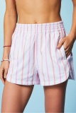 Fabletics Cotton Voile High-Waisted Pink Shorts Review: Perfect Fit for Women in XXS