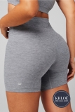 Fabletics HeatherFlex High-Waisted 6″ Shorts Review: Stylish Comfort for Women in Gray XXS