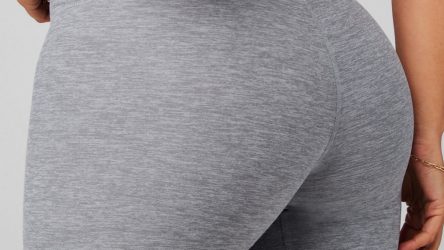 Fabletics HeatherFlex High-Waisted 6″ Shorts Review: Stylish Comfort for Women in Gray XXS