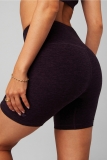 Unbiased Review: Fabletics HeatherFlex High-Waisted 6″ Shorts for Women in Purple XS
