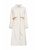 HERNO | Ivory Fresh Crinkle Woven belted trench coat | Women | 42