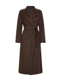 Max Mara S Chocolate Poldo Long Wrap Coat Review: Stylish Elegance for Women Size 42