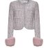 Elegant Review: SELF PORTRAIT Pink Pointelle Knit Pearl Trim Mini Dress for Women