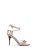 Saint Laurent Nude Metallic Nappa Leather Babylone Sandals 40